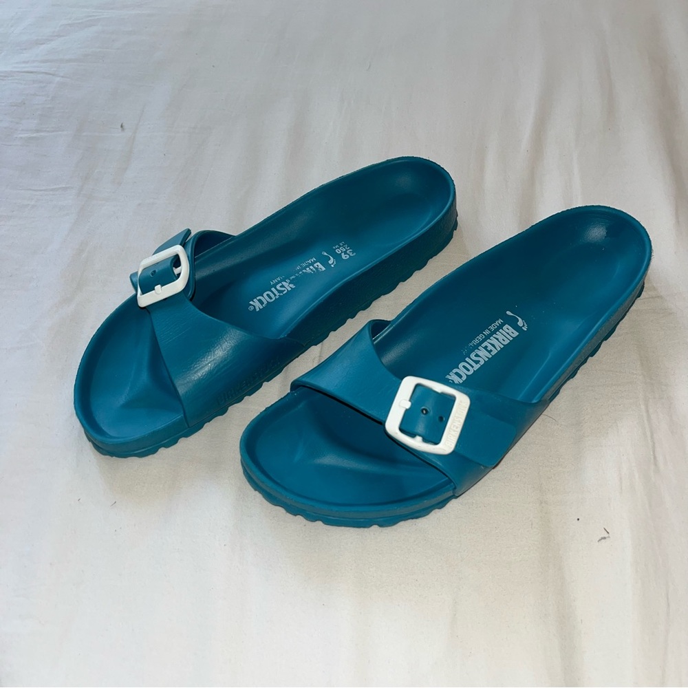 Birkenstock Madrid Eva Turquoise One Strap Sandal